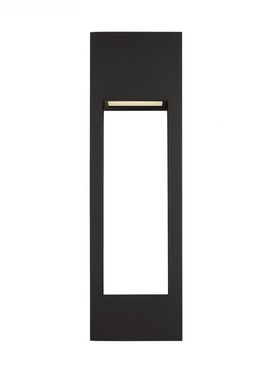 Testa Outdoor Wall Lantern, 2-Light, LED, Black, Satin Etched Shade, 24"H (8857793S-12 70706UJ)