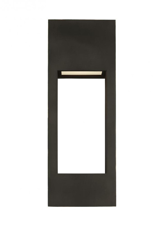 Testa Outdoor Wall Lantern, 2-Light, LED, Antique Bronze, Satin Etched Shade, 20"H (8757793S-71 70706UH)