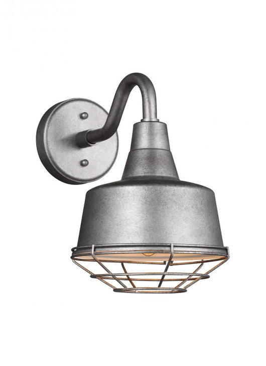 Barn Light Outdoor Wall Sconce, Cage Only, Weathered Pewter, 8.25"Dia (95374-57 70708TR)