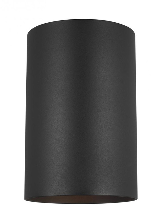 Outdoor Cylinders Outdoor Wall Lantern, 1-Light, LED, Black, 9"H (8313901EN3-12 70732LW)