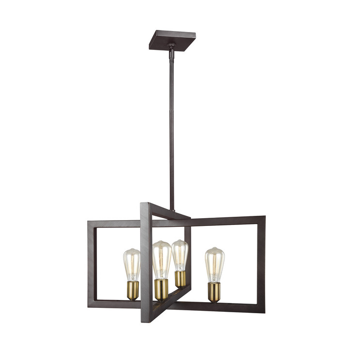 Finnegan Large Lantern, 4-Light, New World Bronze, 13.5"H (F3145/4NWB 706X56K)