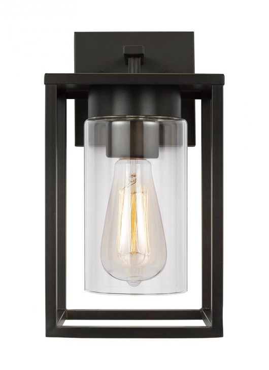 Vado Outdoor Lantern, 1-Light, Antique Bronze, Clear Shade, 12"H (8531101-71 70706VU)