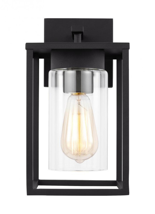 Vado Outdoor Lantern, 1-Light, LED, Black, Clear Shade, 12"H (8531101EN7-12 70706VV)