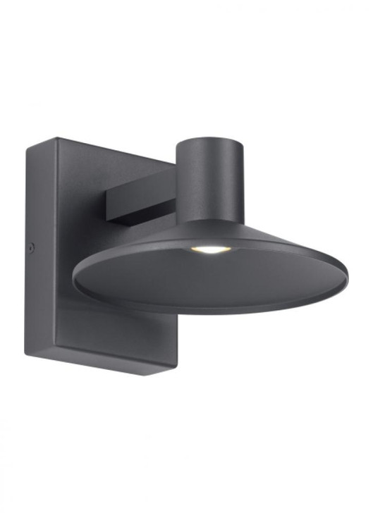 Ash Outdoor Wall Sconce, 1-Light, LED, Charcoal, 7.5"H (700OWASHH9278DHUNVPCSP 703E2A0)