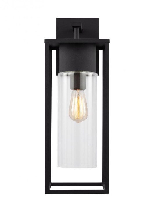 Vado Outdoor Wall Lantern, 1-Light, LED, Black, Clear Shade, 23"H (8831101EN7-12 70706W7)