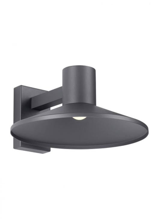 Ash Outdoor Wall Sconce, 1-Light, LED, Charcoal, 14.3"H (700OWASHL93016DHUNVPCSP 703E75L)