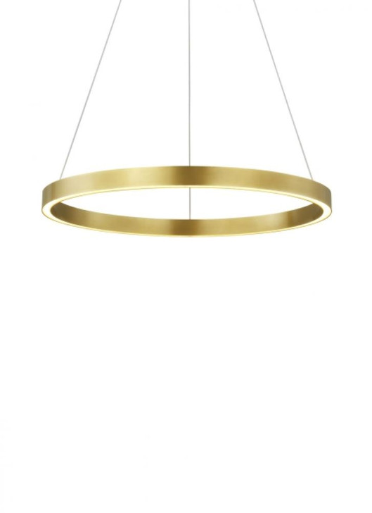 Fiama Suspension, 1-Light, LED, Plated Brass, 24"L (700FIA24BR-LED935 70PKE8W)