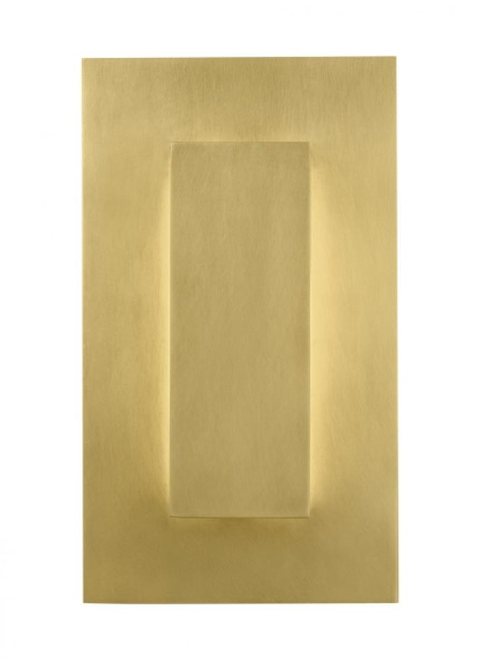 Aspen Outdoor Wall Sconce, 1-Light, LED, Natural Brass, 8"H (700OWASP9308DNBUNVSSP 70PKE8J)