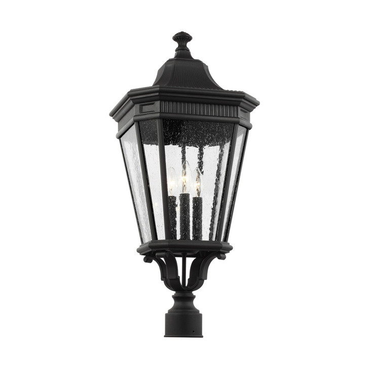 3 - Light Post Lantern, Generation Lighting - Feiss OL5428BK AEX5G