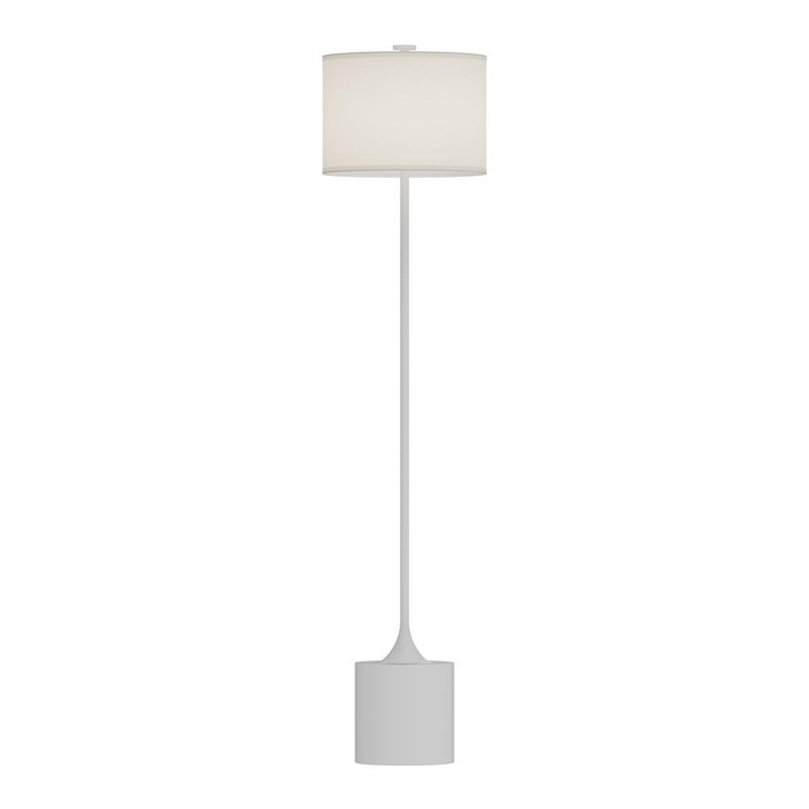Issa Floor Lamp, 1-Light, White, Ivory Linen, 61.25"H (FL418761WHIL 706WQAG)