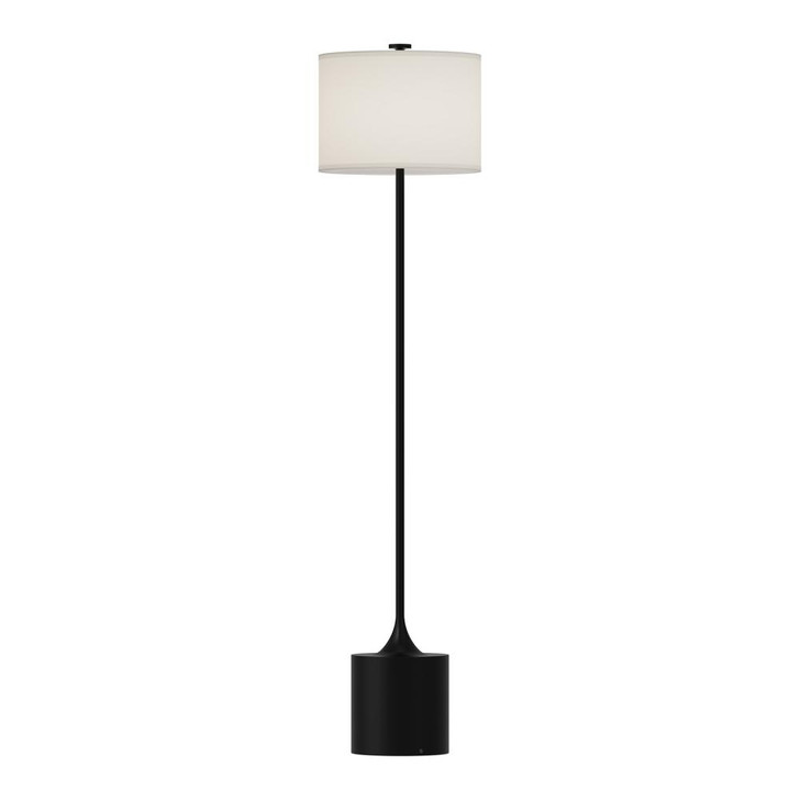 Issa Floor Lamp, 1-Light, Matte Black, Ivory Linen, 61.25"H (FL418761MBIL 706WQAF)