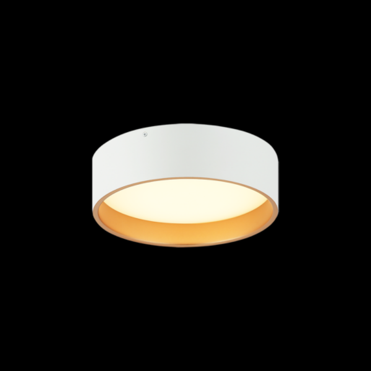 Novalee Flush Mount, 1-Light, LED, Matte White, White Acrylic Shade, 12"W (M10112MW 3060NPG)