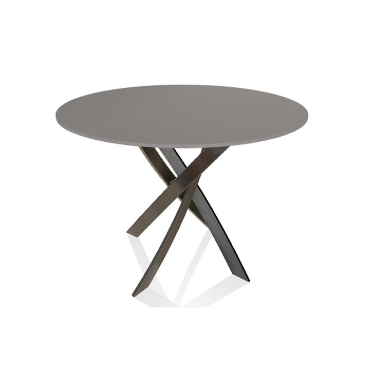 Barone Table, Natural Silver, Velvet Matte Light Gray Glass Top, 51.18"W (01.58 M326 C186S 8021VA5)
