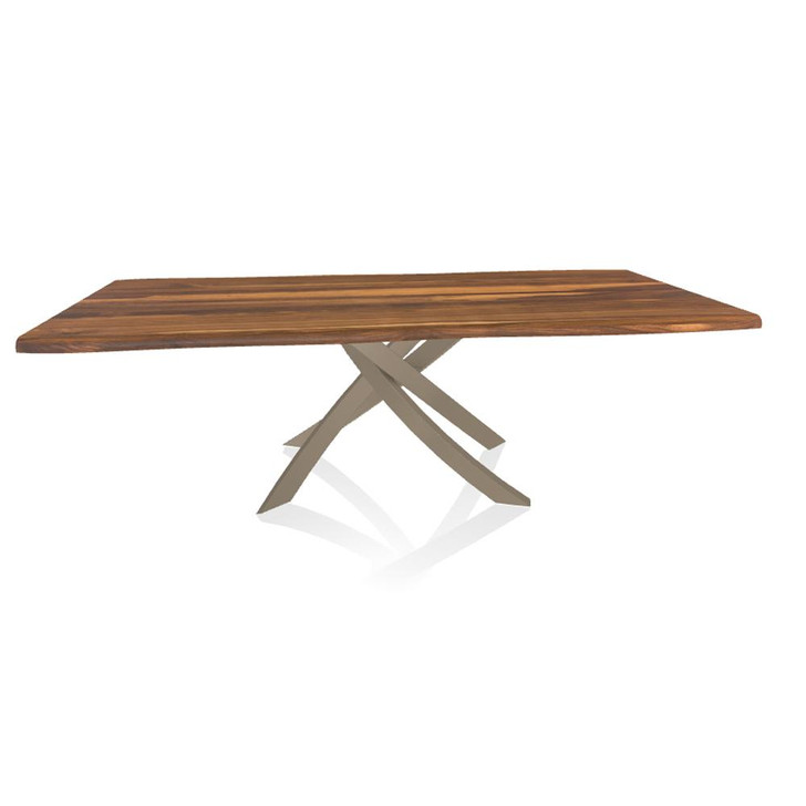 Artistico Table, Sand Metal Base, Walnut Top, 98.43"W (20.02 M312 L006 8021VA7)