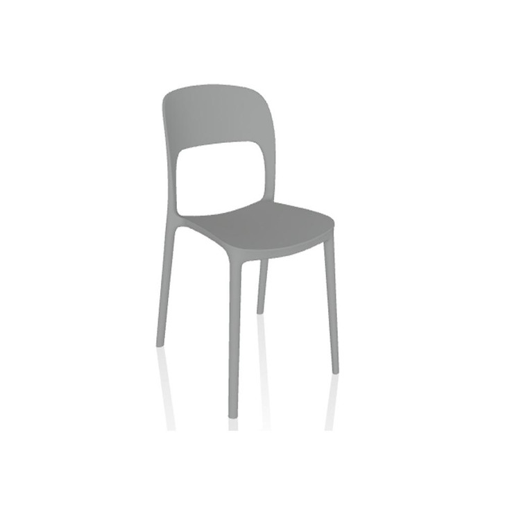 Gipsy Stacking Chair, Light Gray, 33.46"H (40.09 Z006 8021W7H)