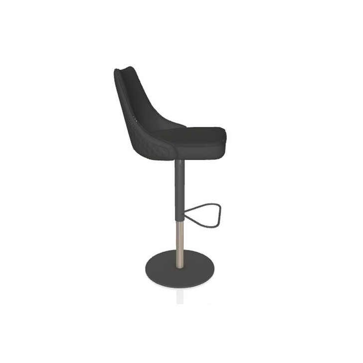 Clara Stool, Anthracite with Anthracite Piping, Anthracite Frame, 35.43"H (40.59 M310 TR517T  Q 8021W8Y)