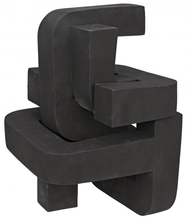 Curz Sculpture, Black, 10.5"W (AR-268 YUU6013FXE)