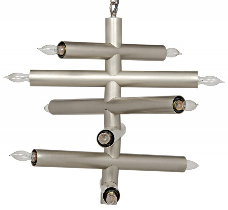 Alec Chandelier, 12-Light, Antique Silver, 29"W (LAMP627ASV YUU6013FY8)