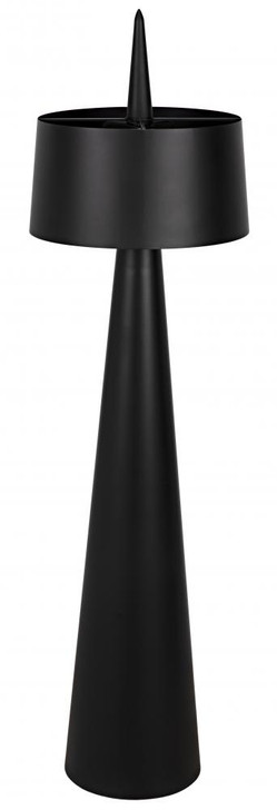 Moray Floor Lamp, 1-Light, Matte Black, Metal Shade, 72"H (LAMP773MTB YUU6013GXC)