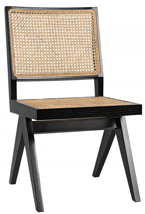 Joseph Side Chair, Charcoal Black, Caning, 36.5"H (AE-129CHB YUU6013HVM)