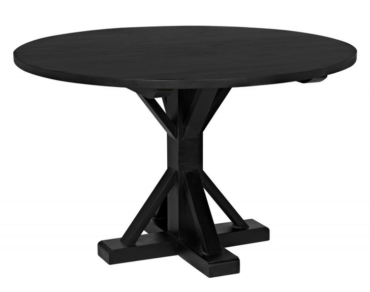 Criss-Cross Dining Table, Hand-Rubbed Black, 48"W (GTAB419HB-48 YUU6013KUT)