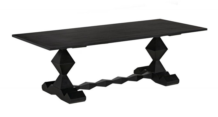 Madeira Dining Table, Hand-Rubbed Black, 96"W (GTAB577HB YUU6013KVL)