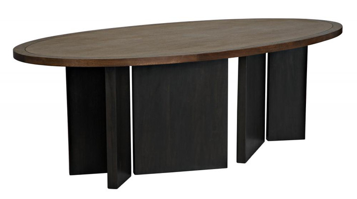 Savage Dining Table, Dark Walnut, Ebony, 96"W (GTAB589 YUU6013KW2)