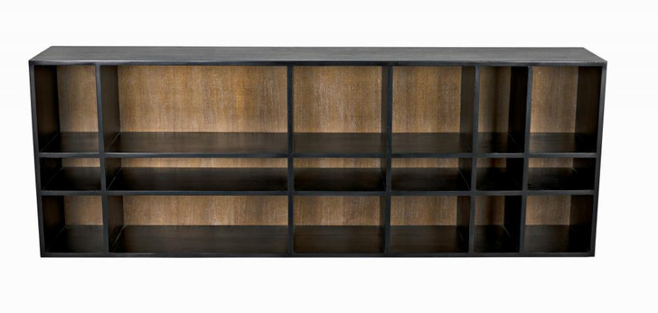 Messer Shelf, Hand-Rubbed Black, Grey Wash, 84"W (GCON385HBGW YUU6013LTF)