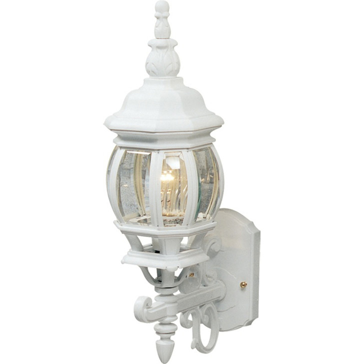 Classico Outdoor Wall Light, 1-Light, White, 20"H (AC8090WH 340405T8)