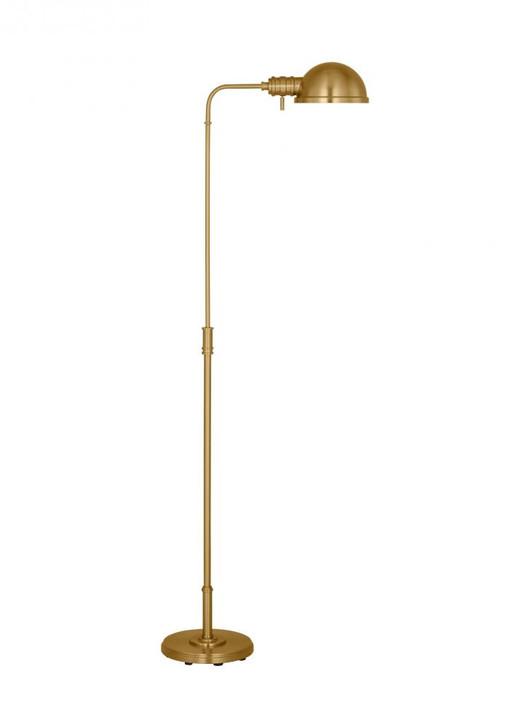 Belmont Floor Lamp, 1-Light, LED, Burnished Brass, 64"H (CT1251BBS1 70733M3)