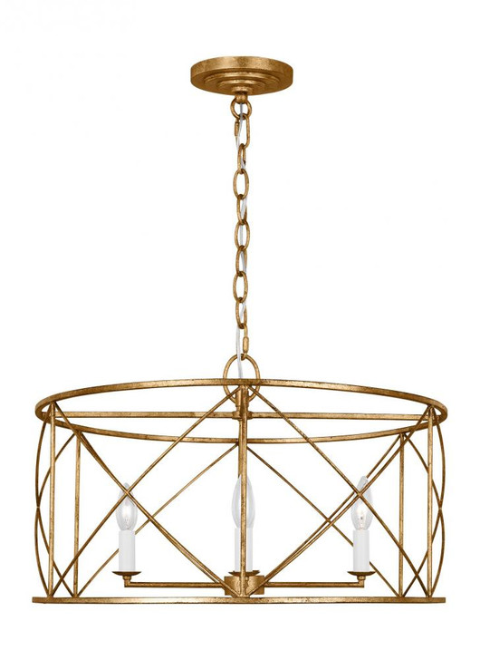 Beatrix Large Lantern, 4-Light, Antique Gild, 14"H (CC1634ADB 70733LU)