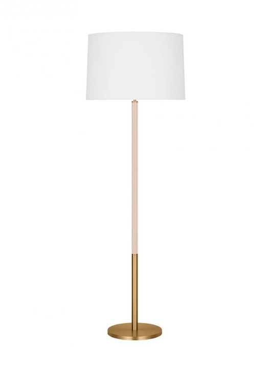 Monroe Floor Lamp, 1-Light, LED, Burnished Brass, 61.88"H (KST1051BBSBLH1 70735JK)