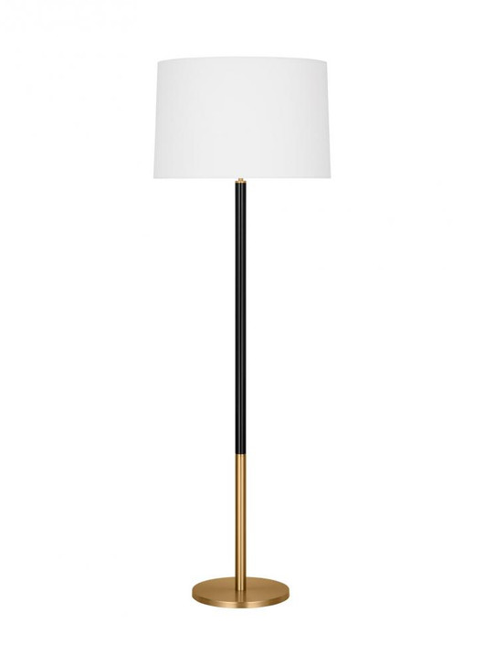 Monroe Floor Lamp, 1-Light, LED, Burnished Brass, 61.88"H (KST1051BBSGBK1 70735JM)