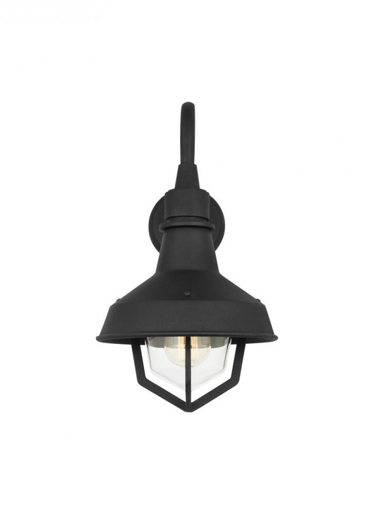 Hollis Outdoor Wall Lantern, 1-Light, Textured Black, 17.5"H (TO1011TXB 70735M3)