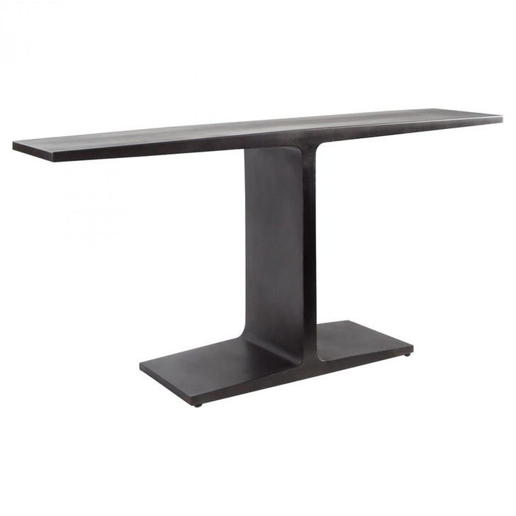 Anvil Console Table, Black, Iron, 34"H (11615 MKNVQ)