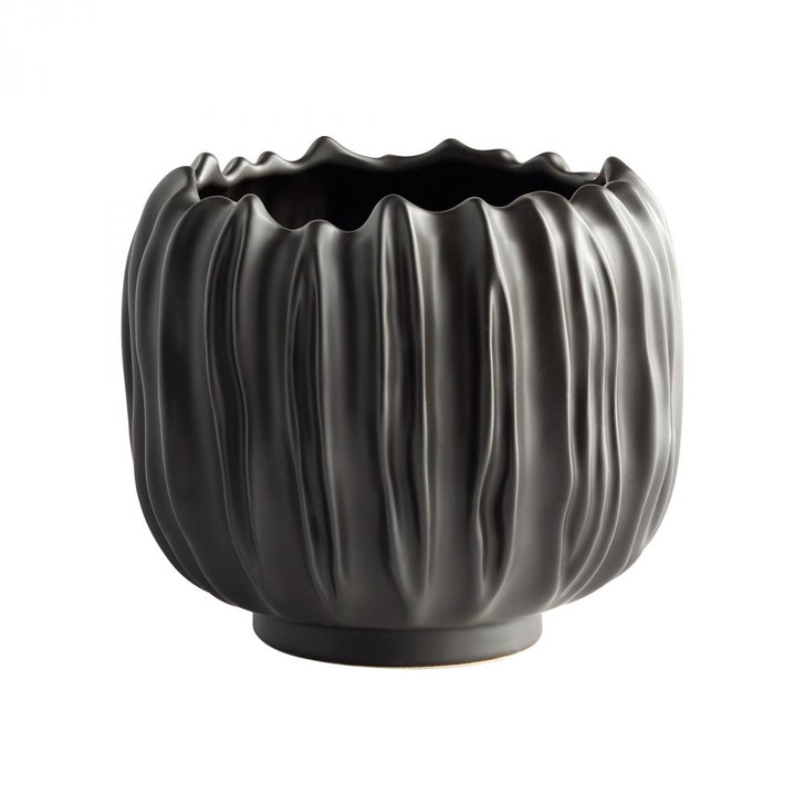 Abyssus Vase, Short, Black, Ceramic, 8"H (11476 MKMWV)