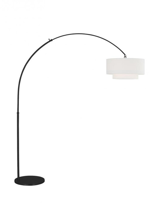 Sawyer Floor Lamp, 1-Light, LED, Midnight Black, 75"H (KST1031MBK1 70736LU)