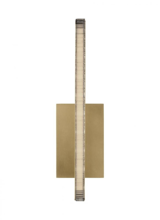 The Serre Wall Sconce, 1-Light, LED, Natural Brass, 13"H (MDWS18327NB 70PKJ4R)