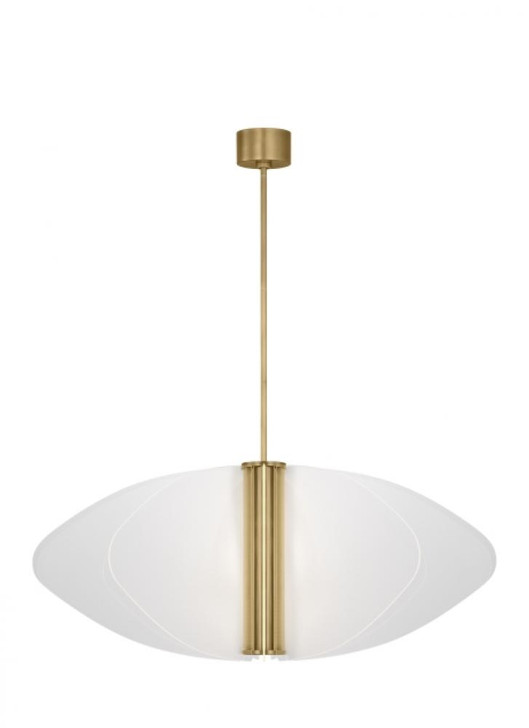 Nyra Grande Pendant, 1-Light, LED, Plated Brass, 52.1"W (SLPD28530BR 70PKK5L)