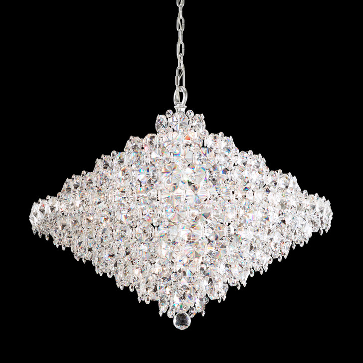 Baronet Pendant,  8 Light,  Polished Stainless Steel, Clear Optic Crystal (BN1033N-401O 1JD25A)