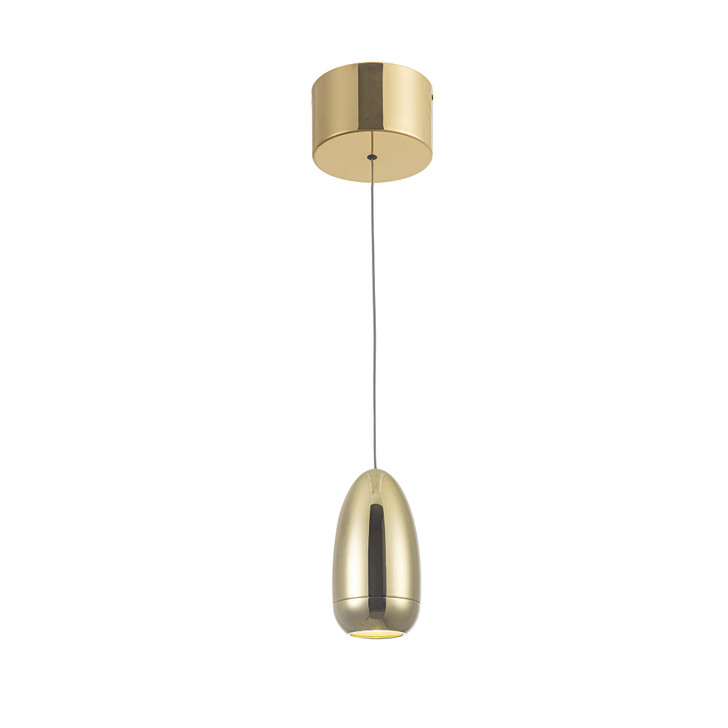 Royal Pearl Pendant, LED, Gold, 6"H (AC6650GD 340432L9)