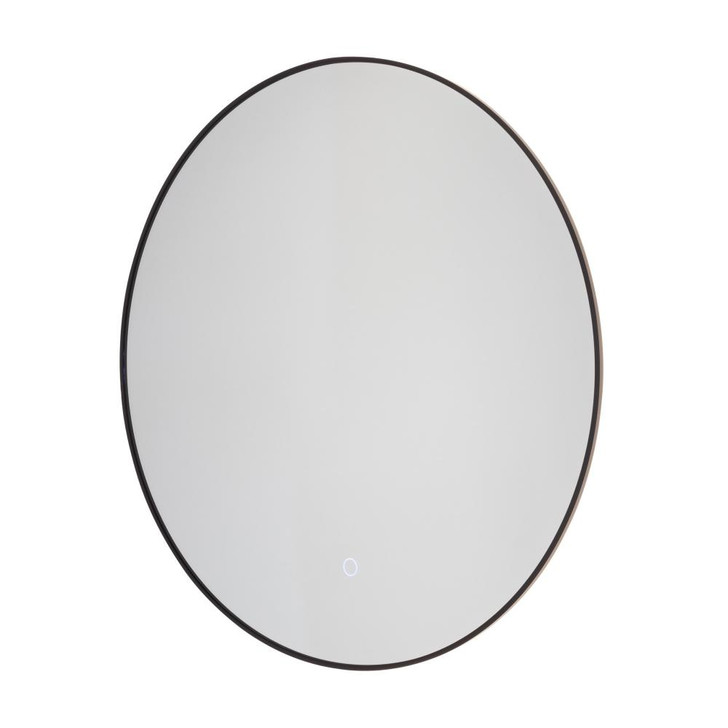 Reflections Wall Mirror, LED, Matte Black, 23.6"W (AM326 340432LP)