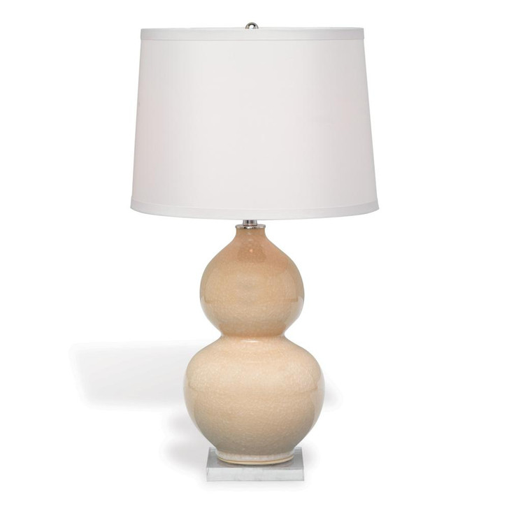 Pearl Table Lamp, 1-Light, Beige, Lucite Base, White Shade, 32"H (LPAS-112-01 YUU704X7JM)