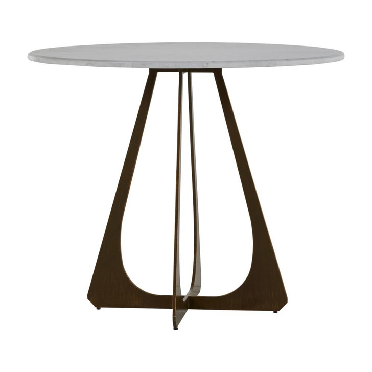 Drayton Bistro Table, Brushed Copper, Jazzy White Top, 36"W (SCH-168185 YUU6003QAH)