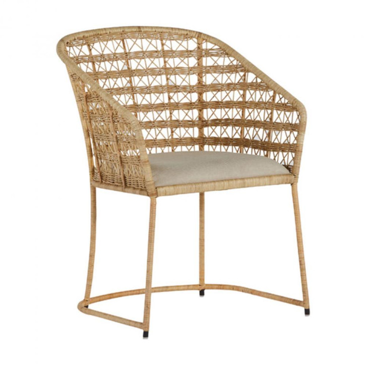Lambert Dining Chair, Natural Rattan, 34"H (SCH-166320 YUU6003R8X)