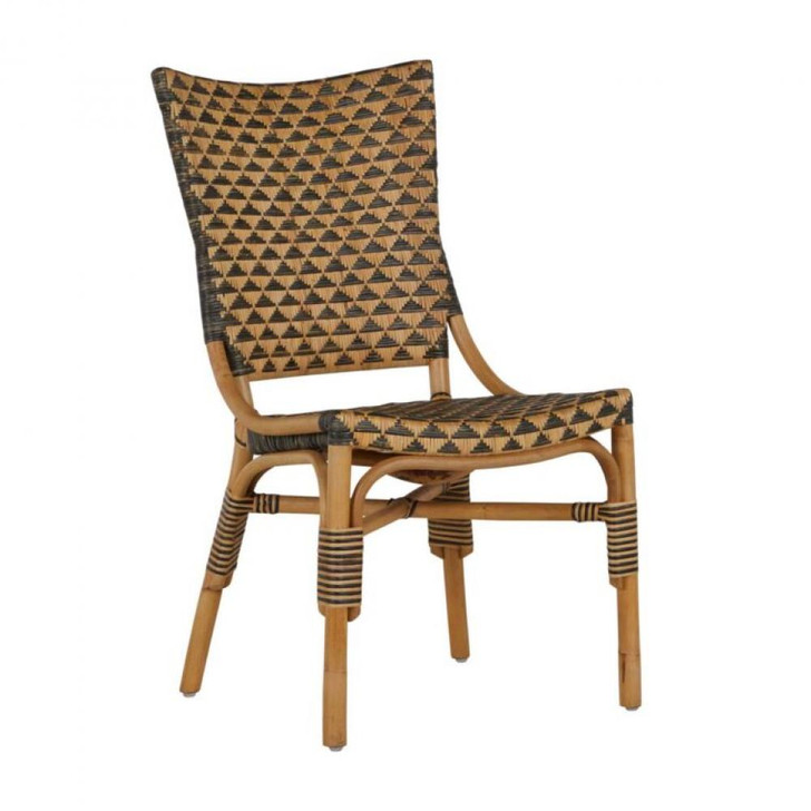 Terry Dining Chair, Black, Natural, 33.5"H (SCH-167265 YUU6003T7L)