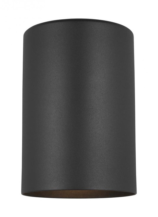 Outdoor Cylinders Outdoor Wall Lantern, 1-Light, LED, Black, 7.25"H (8313801-12/T 70709UC)