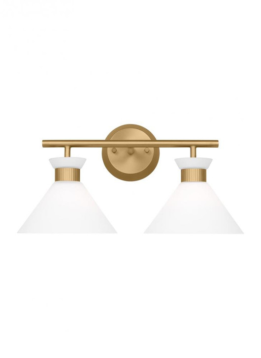 Belcarra Bathroom Vanity Light, 2-Light, Satin Brass, 17.25"W (DJV1012SB 70737HJ)