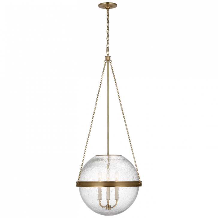 Reese Globe Pendant - Soft Brass