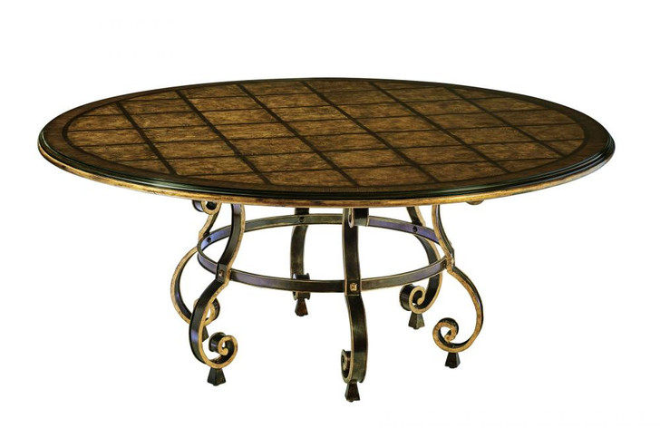 Aria Dining Table, Mahogany, Bronze, 72"W (88-0108 YUU906TMAC)